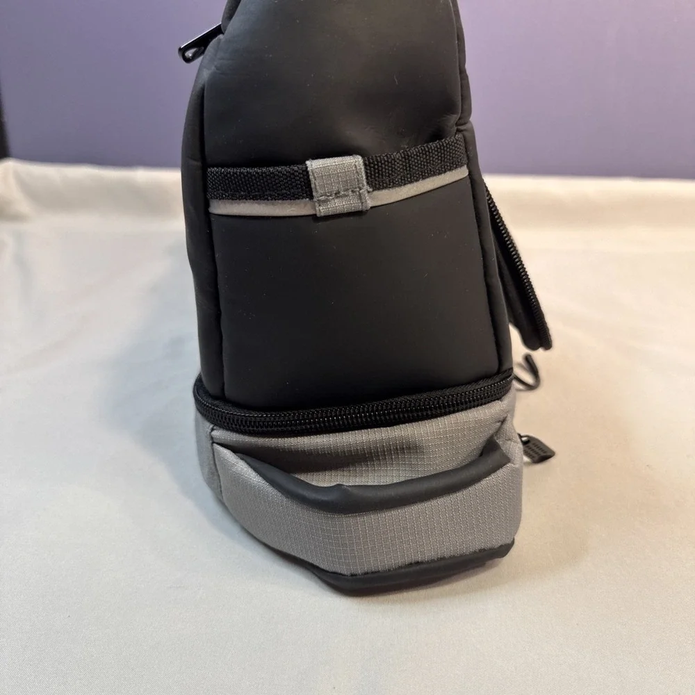 totes. Hanging Travel Toiletry Bag Organizer Black Gray Dopp Kit Cosmetics Case